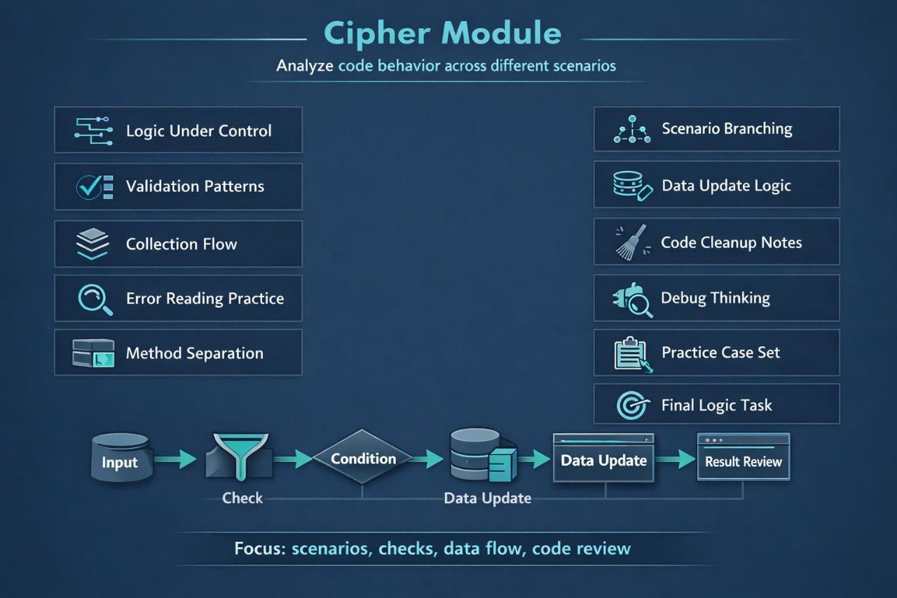 Cipher module infographic
