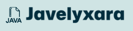 Javelyxara logo with 'JAVA' text on a light blue background